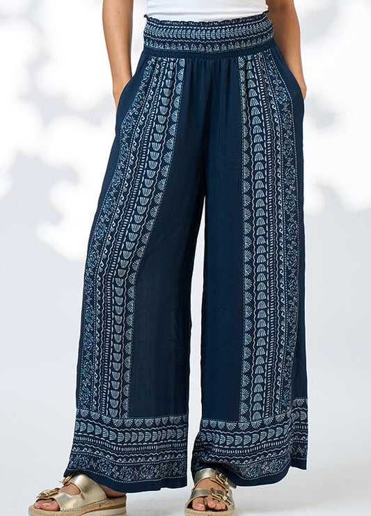Loobie's Story  Asher Pant - Indigo Multi - Sizes: 12