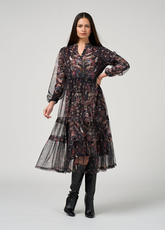 Loobie's Story "Antoinette Tulle Dress" - Black - Sizes:  14
