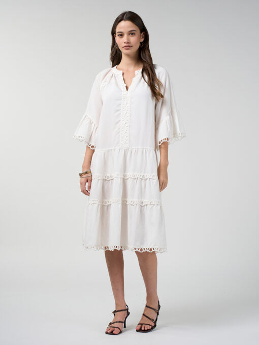 Loobie's Story "Shalini Dress" - White - Sizes: 10 12 14