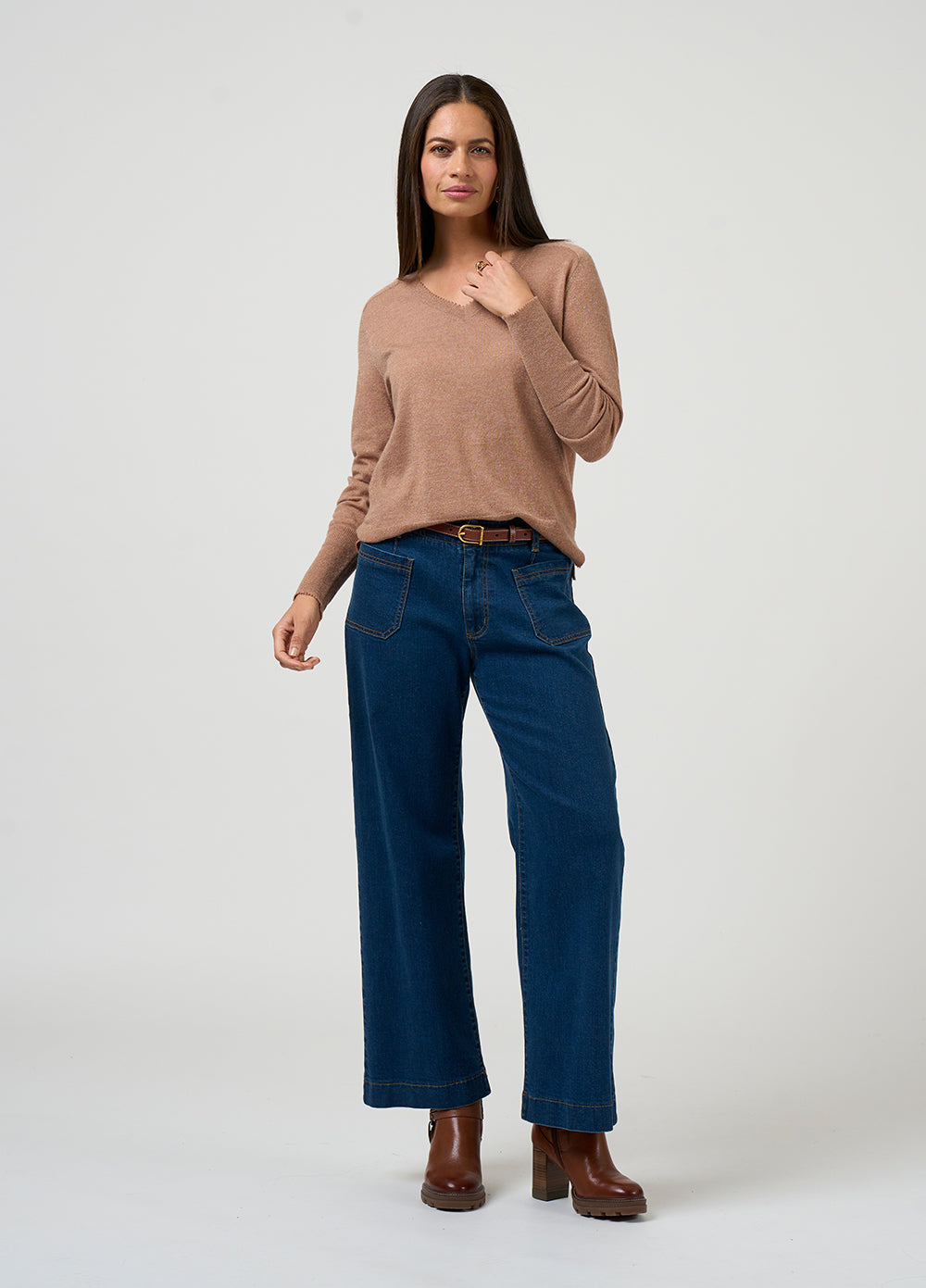 Loobie's Story "Lumira Sweater" - Cinnamon - Sizes: XS S L XL