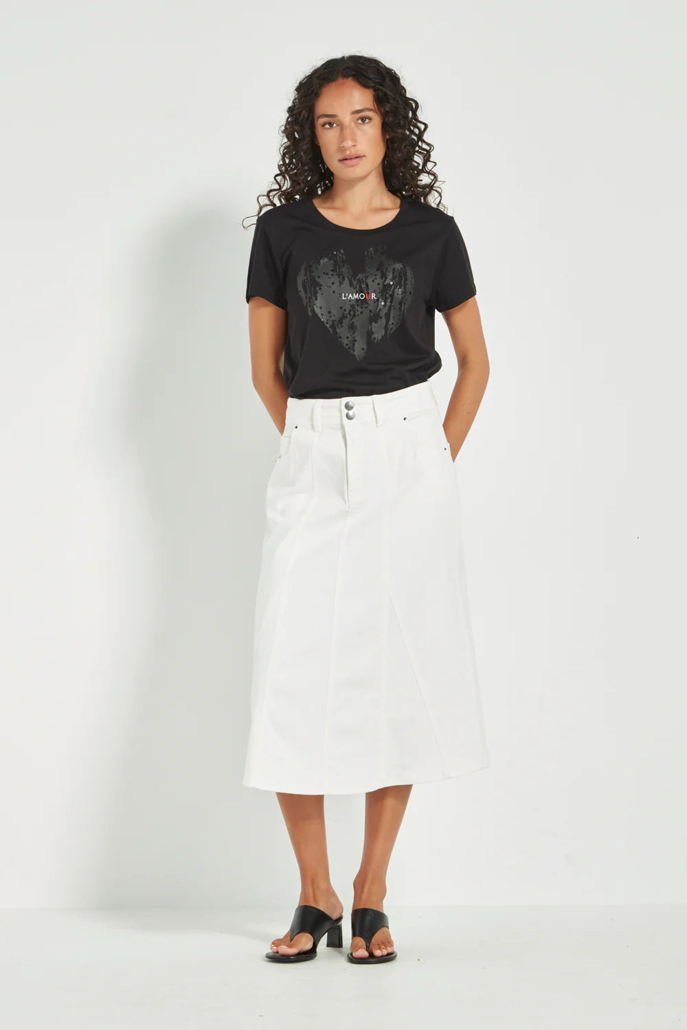 Verge   " L'Amour Top"     Black   -   Sizes:  S M L XL