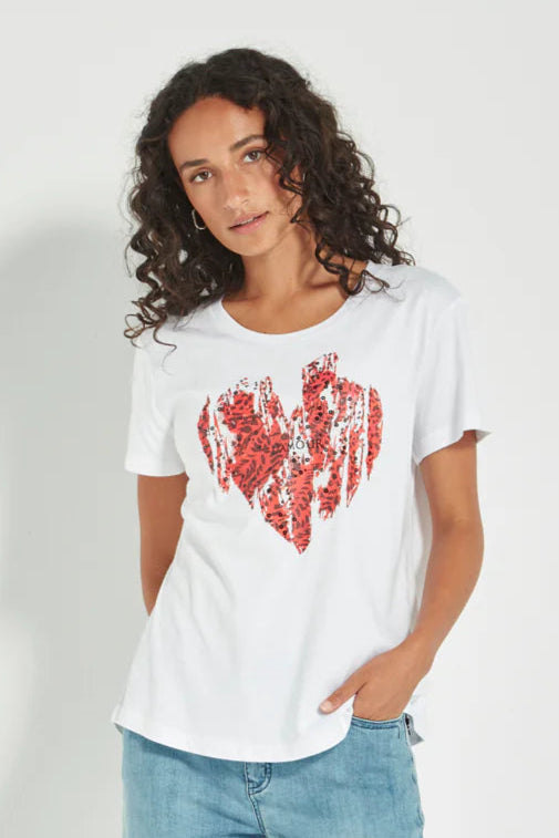 Verge    "L'Amour Top"     White    -    Sizes:  S M L XL