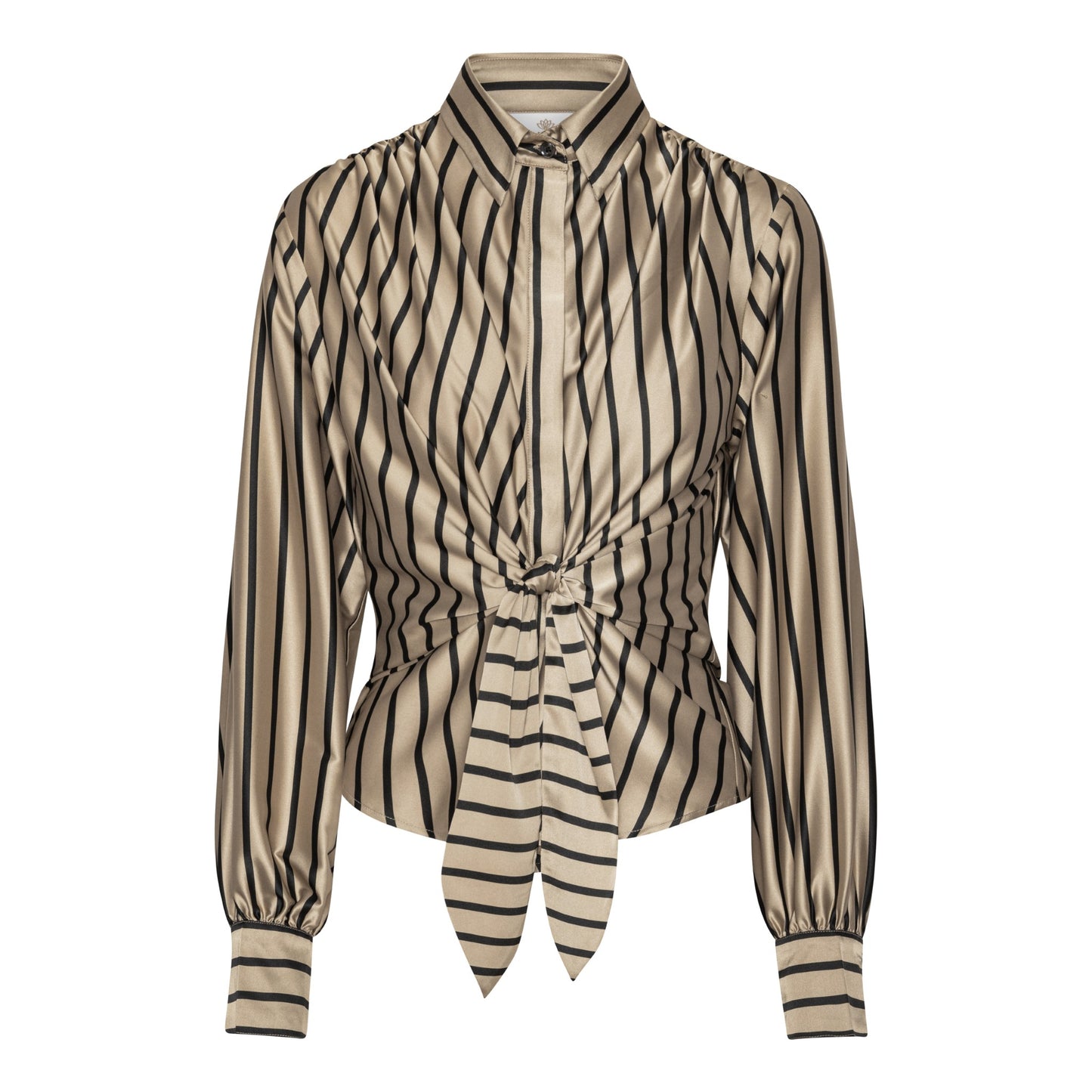 Karmamia "Lee Shirt" – Tan Stripe - Sizes: S L