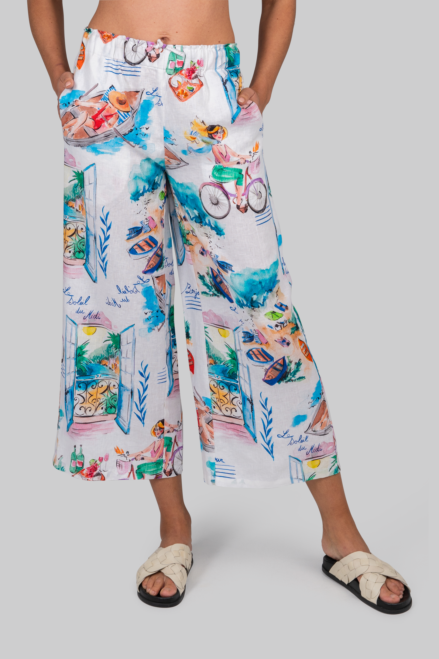 Kaleido "French Riviera" Print Pant - Sizes:8 10 12