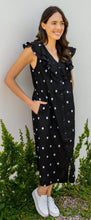 Load image into Gallery viewer, SALE   See Saw   Black w White Spot Ruffle Dress  -  Sizes: 10