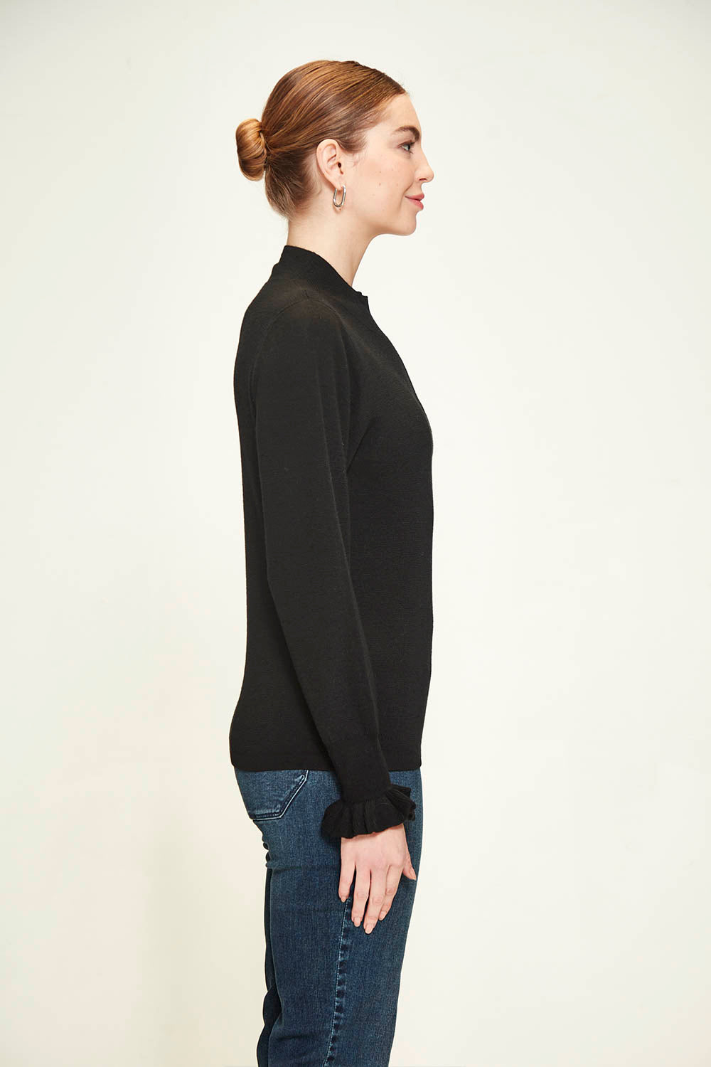 Verge    "Maddie Sweater"    Black   -    Sizes:  XS  S  M  L  XL