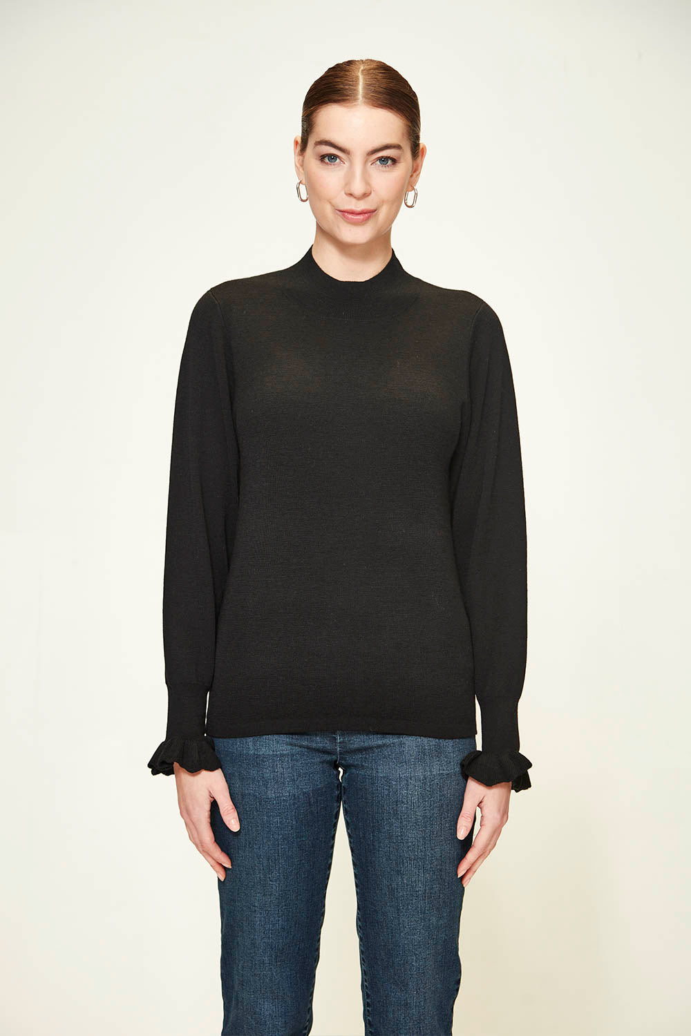 Verge    "Maddie Sweater"    Black   -    Sizes:  XS  S  M  L  XL