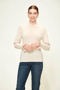 Verge Maddie Sweater- oatmeal - Sizes: XS S M L