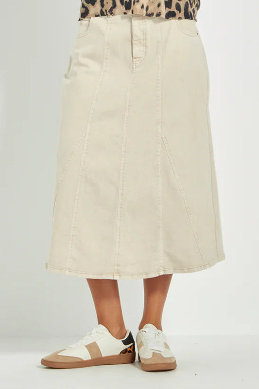 Verge   "Gigi Skirt"    -    Cashew   -    Size: 8