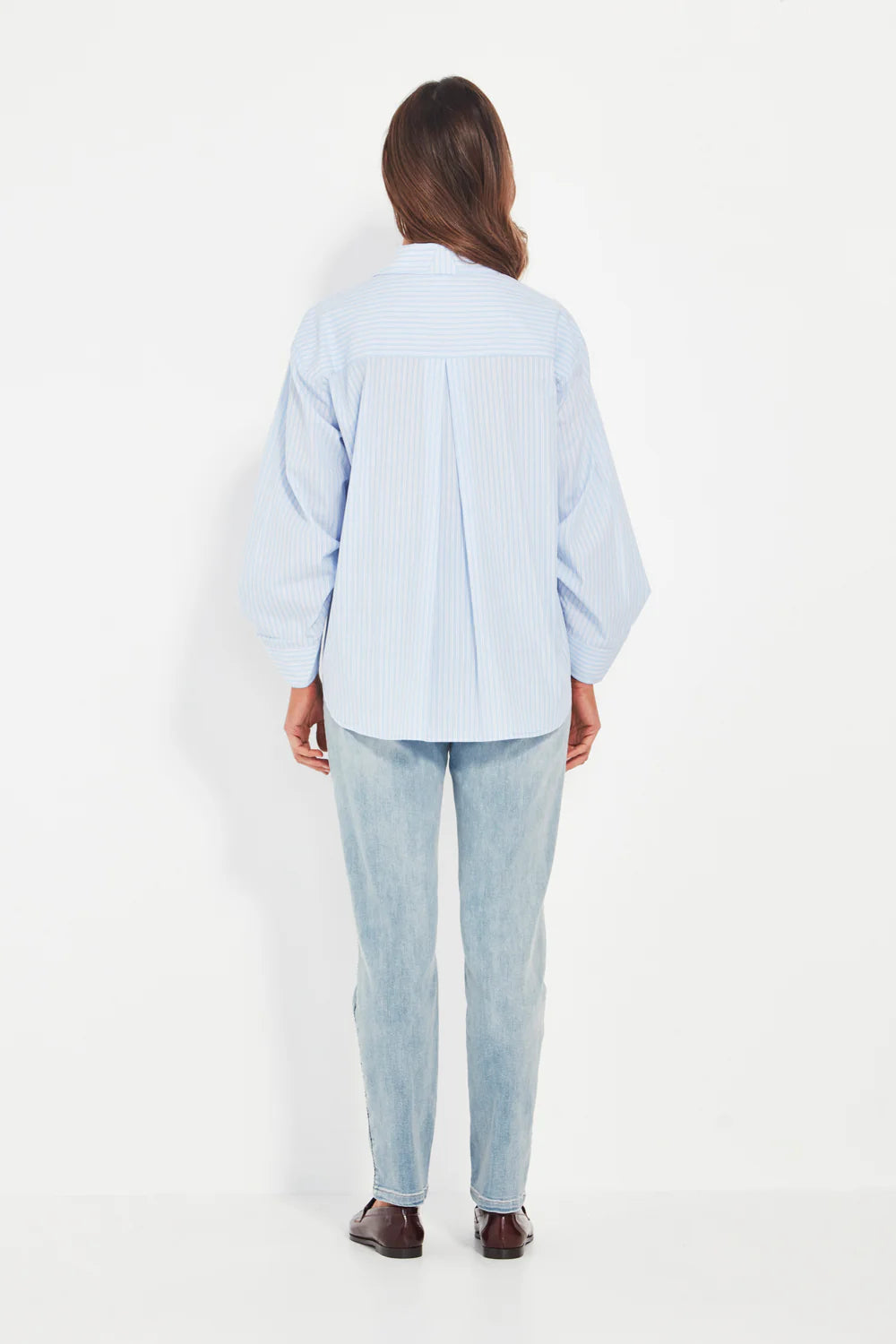 Verge    "Melville Shirt"    -    Pale Blue/White    -    Sizes:  S  L XL