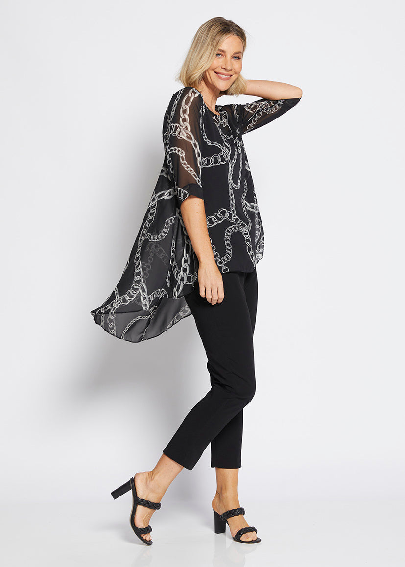 Philosophy 'Alicia' Tunic Top - Necklace Print -Sizes: 12 14 16