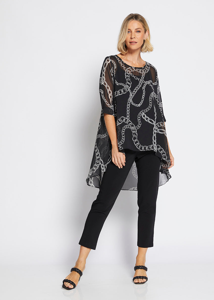 Philosophy 'Alicia' Tunic Top - Necklace Print -Sizes: 12 14 16