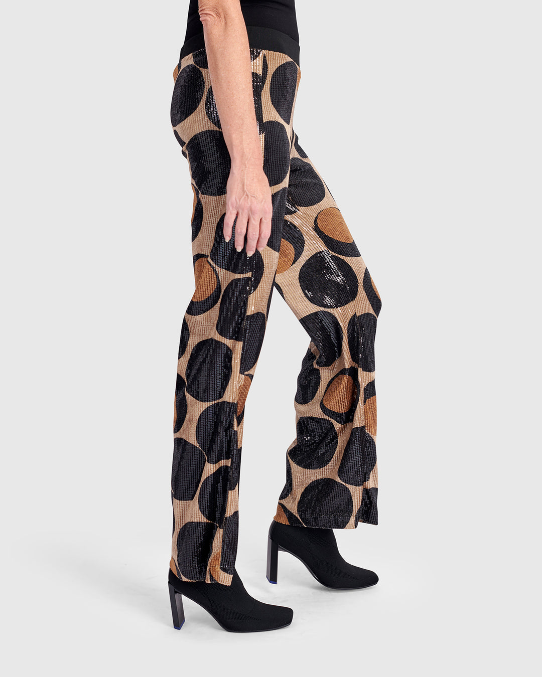 Alembika  Fizz Sequin Straight Pants - Eclipse Print - Sizes: S M L XL
