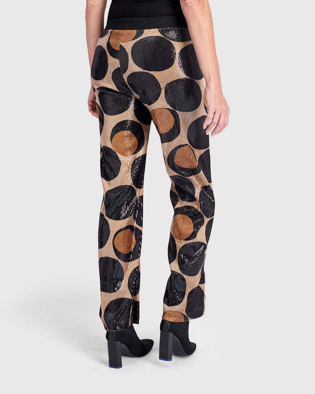 Alembika  Fizz Sequin Straight Pants - Eclipse Print - Sizes: S M L XL