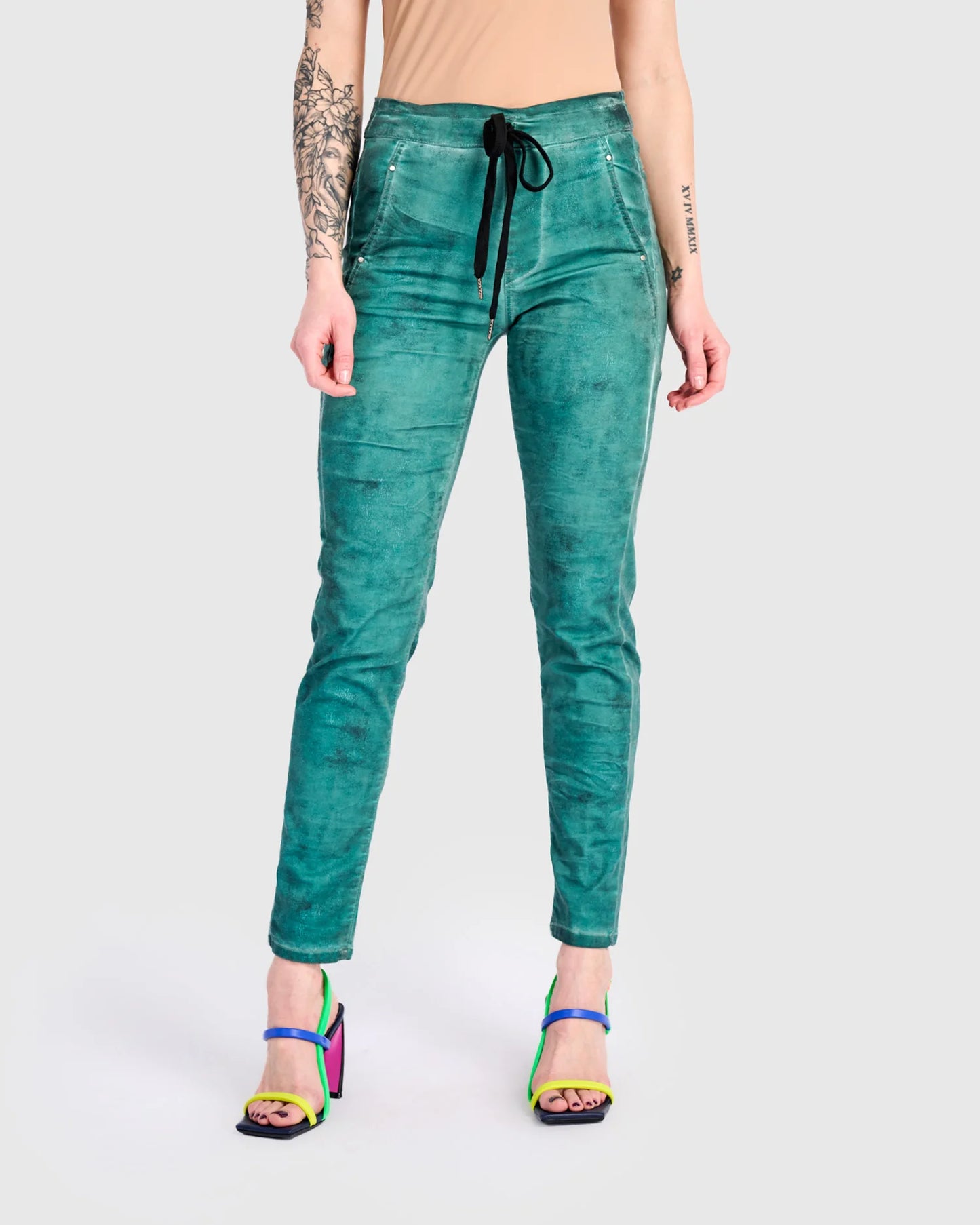 Alembika Candy Stretch Iconic Jeans - Aqua - 8(0) 10(1) 12(2) 14(3) 16(4)