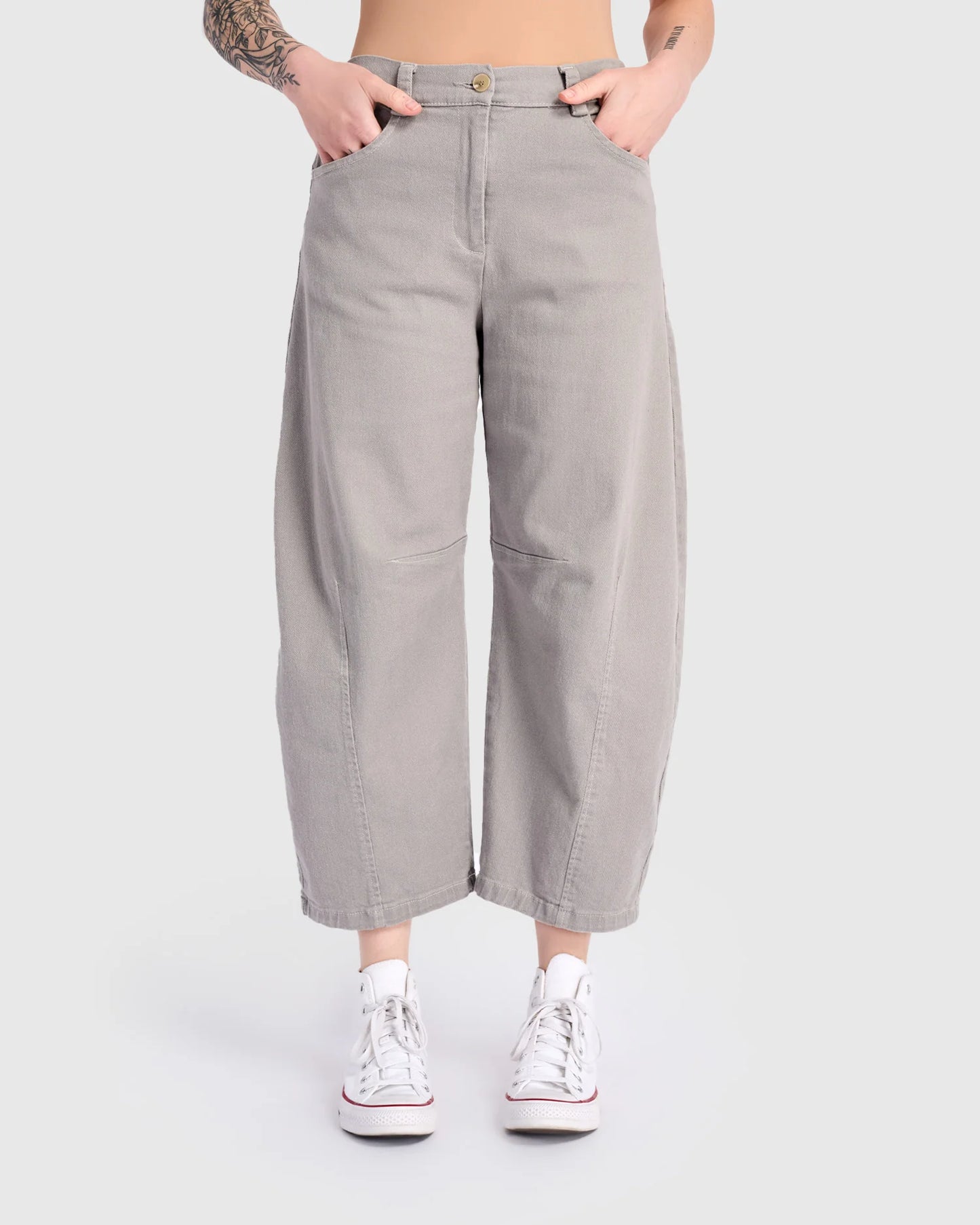 Urban by Alembika Go-To Barrel Pants - Grey - Sizes: 10(1) 12(2) 16(4)