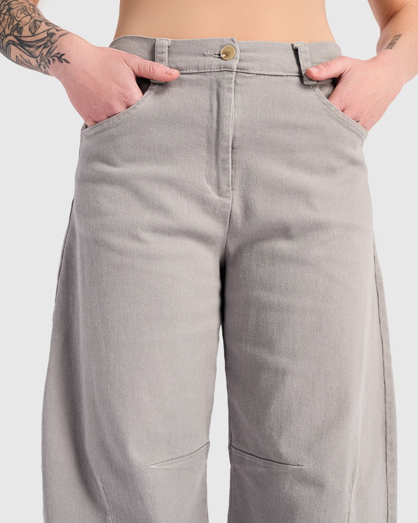 Urban by Alembika Go-To Barrel Pants - Grey - Sizes: 10(1) 12(2) 16(4)