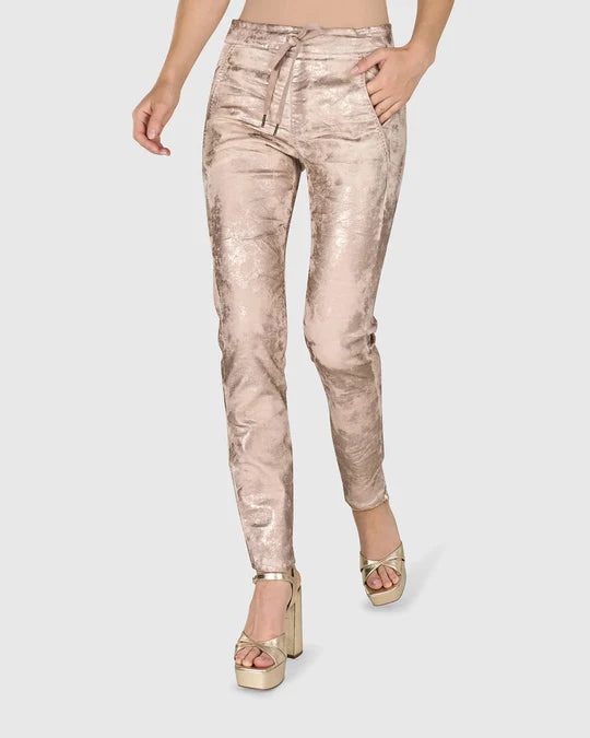 Alembika    Iconic Jean   -  Nude w Rose Gold Coat   -    Sizes:   10  12