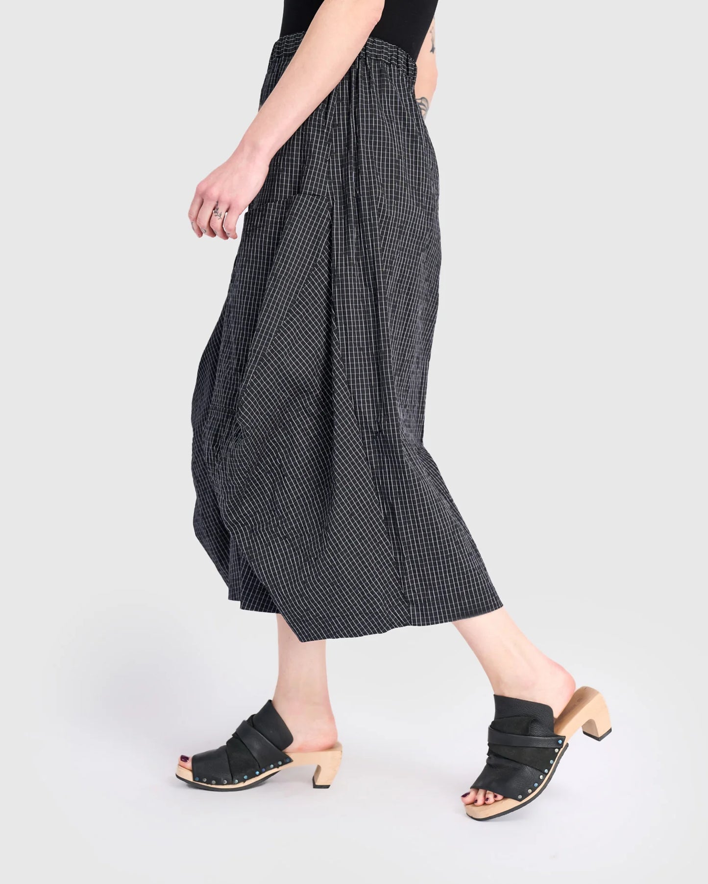 Urban By Alembika Taffeta Harem Pockets Pants - Grid - Sizes: 10(1) 12(2) 14(3)