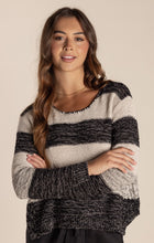 Load image into Gallery viewer, Two-T&#39;s  Striped Knit Cotton Linen Blend Knit   -  Sizes:  S