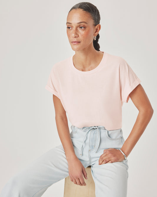 Splendid "Skye" Short Sleeve Tee - Rose - Sizes: M L XL