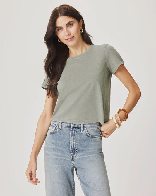 Splendid "Louisa" Short Sleeve Tee - Eucalyptus - Sizes: XS S M L XL