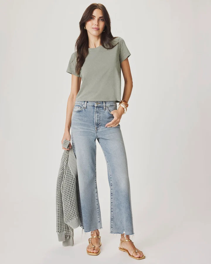 Splendid "Louisa" Short Sleeve Tee - Eucalyptus - Sizes: XS S M L XL