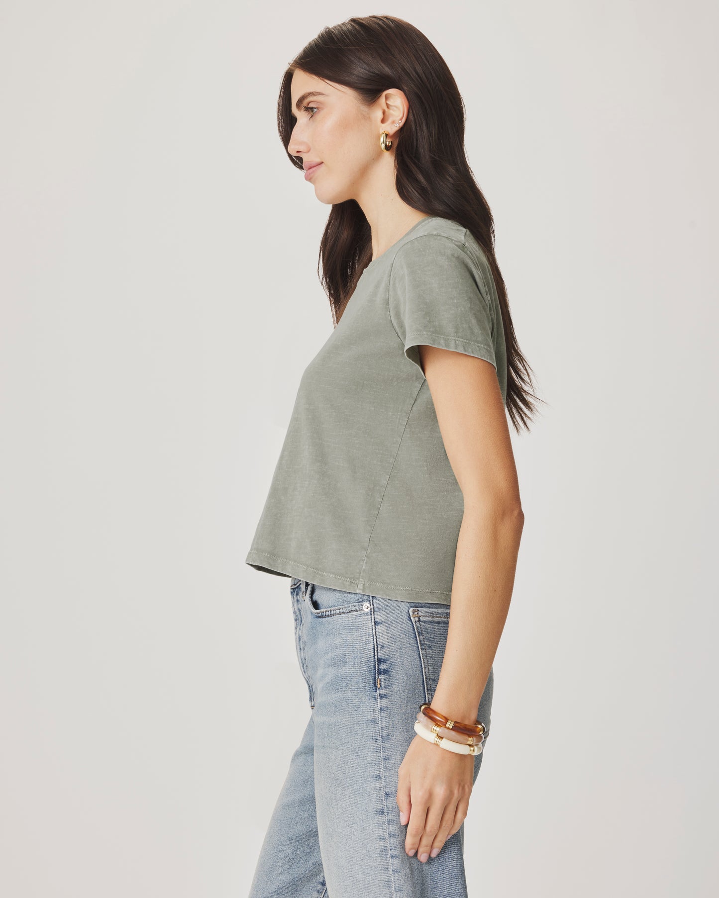 Splendid "Louisa" Short Sleeve Tee - Eucalyptus - Sizes: XS S M L XL