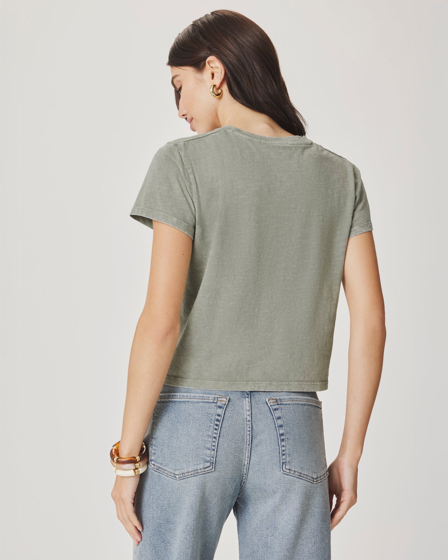 Splendid "Louisa" Short Sleeve Tee - Eucalyptus - Sizes: XS S M L XL