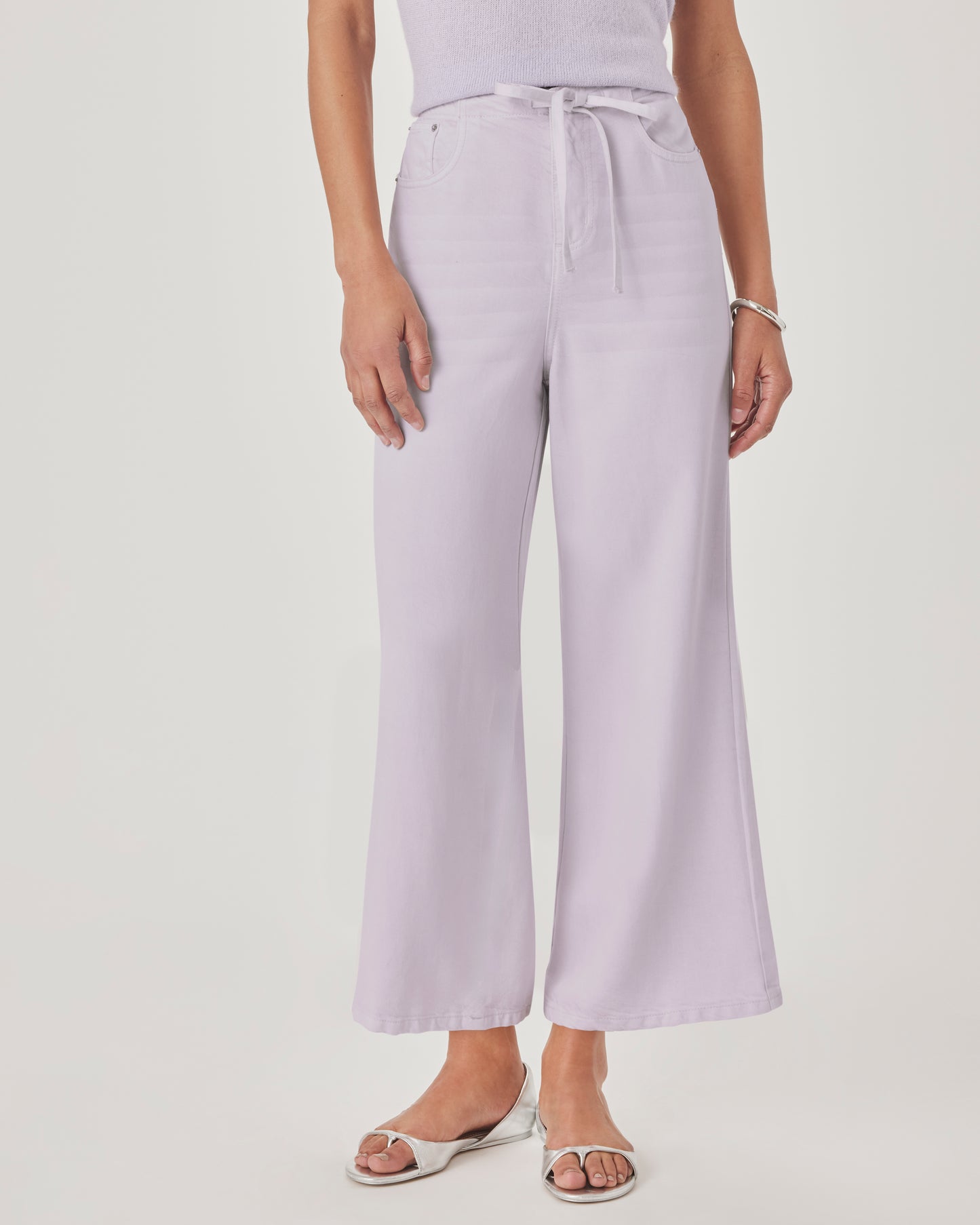 Splendid Lounge Denim Crop Pant - Lavender - Sizes: XS S M L