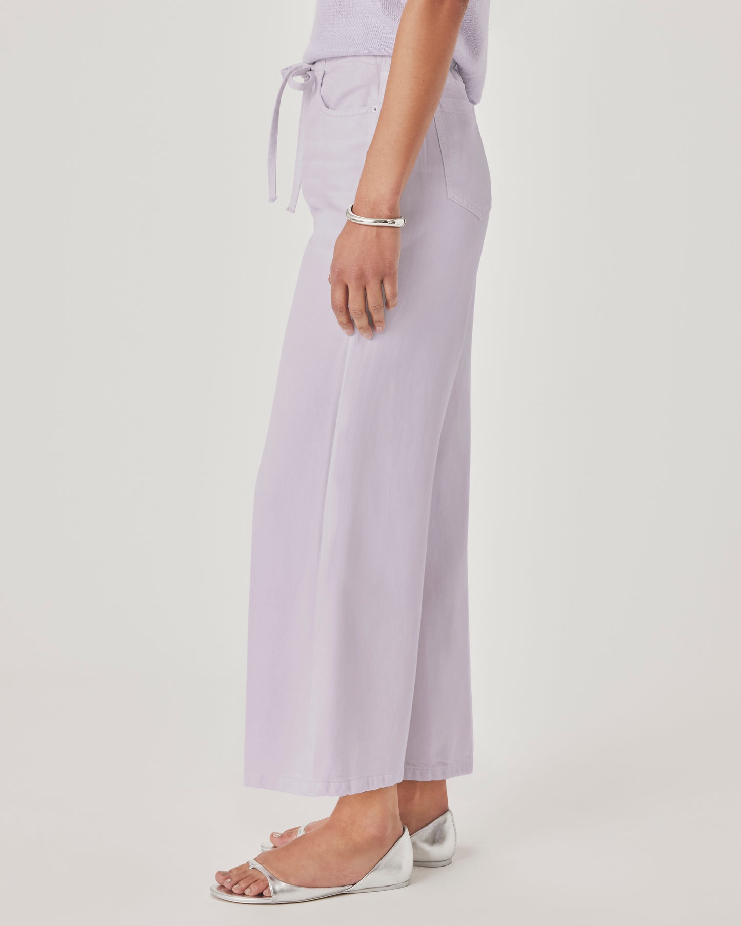 Splendid Lounge Denim Crop Pant - Lavender - Sizes: XS S M L