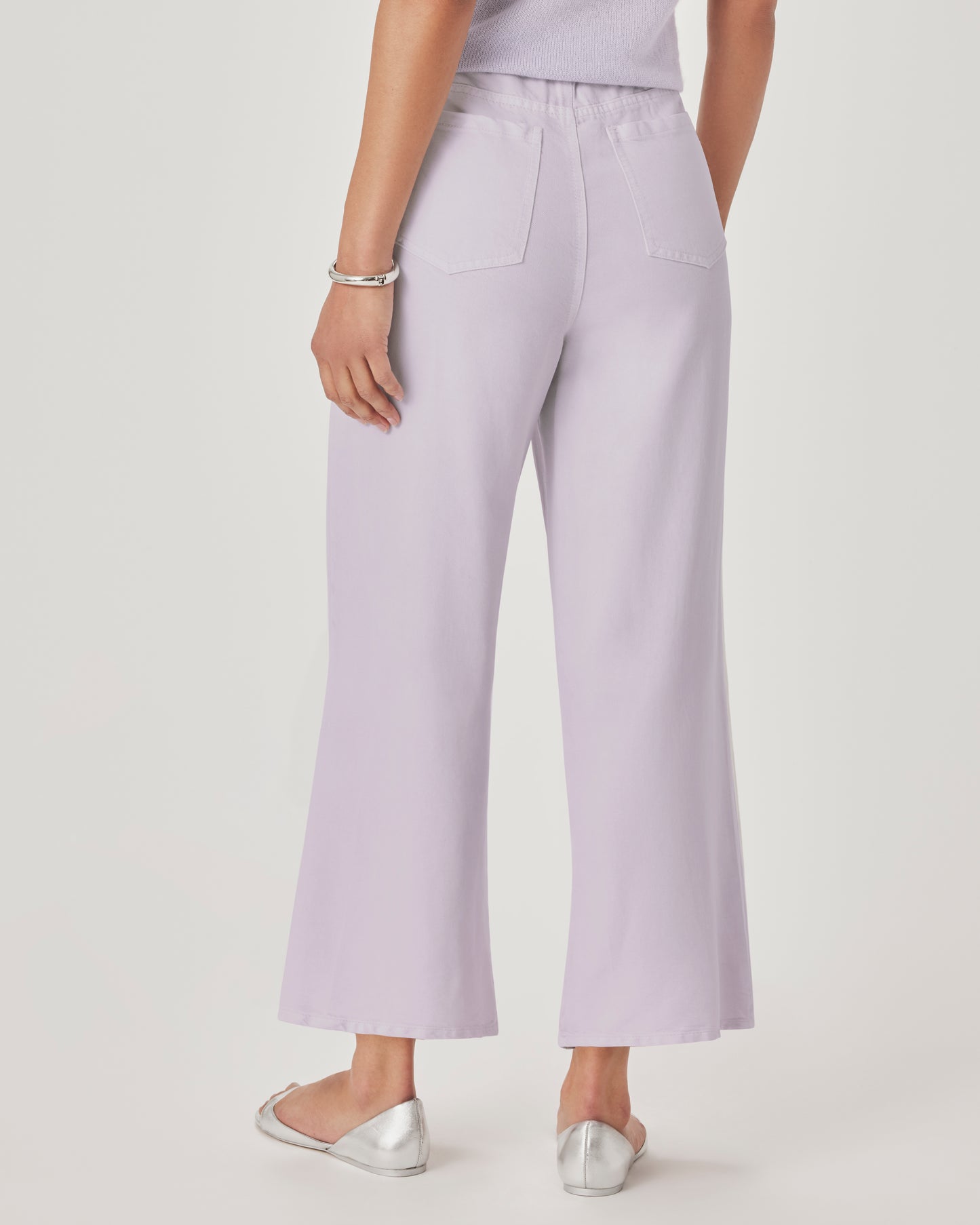 Splendid Lounge Denim Crop Pant - Lavender - Sizes: XS S M L