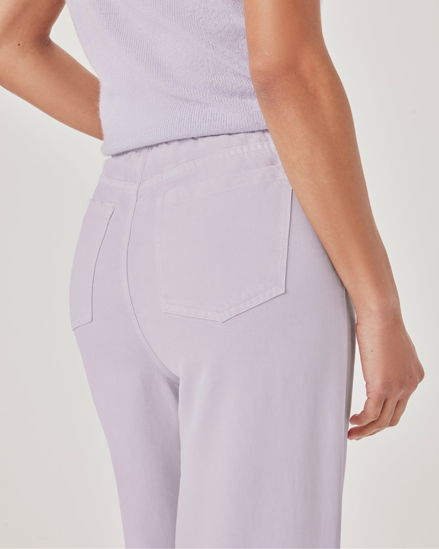 Splendid Lounge Denim Crop Pant - Lavender - Sizes: XS S M L