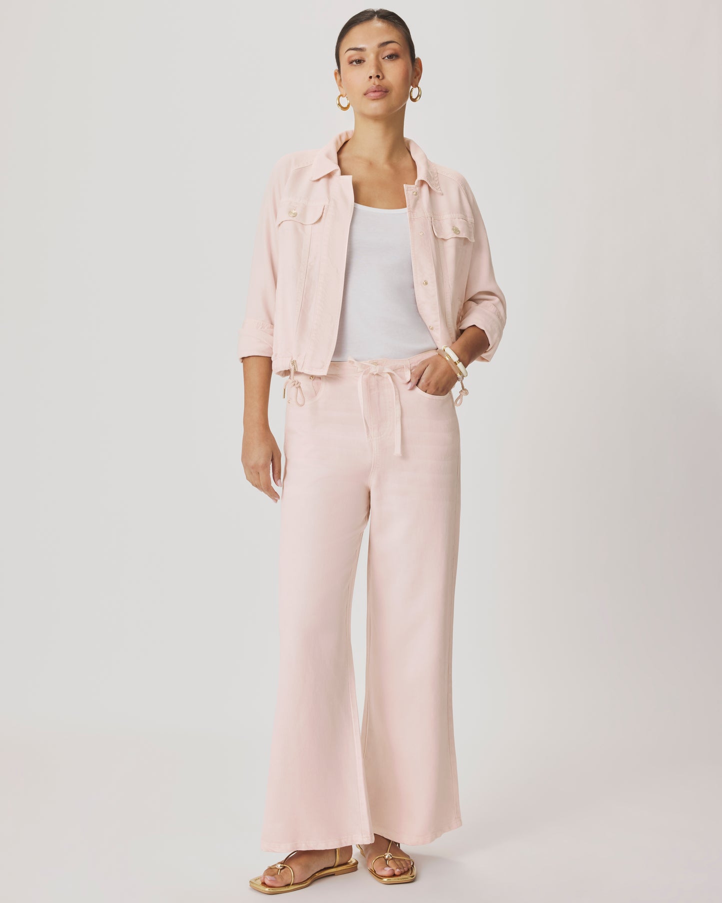 Splendid Lounge Denim Crop Pant - Rose Petal - Sizes: XS S M L