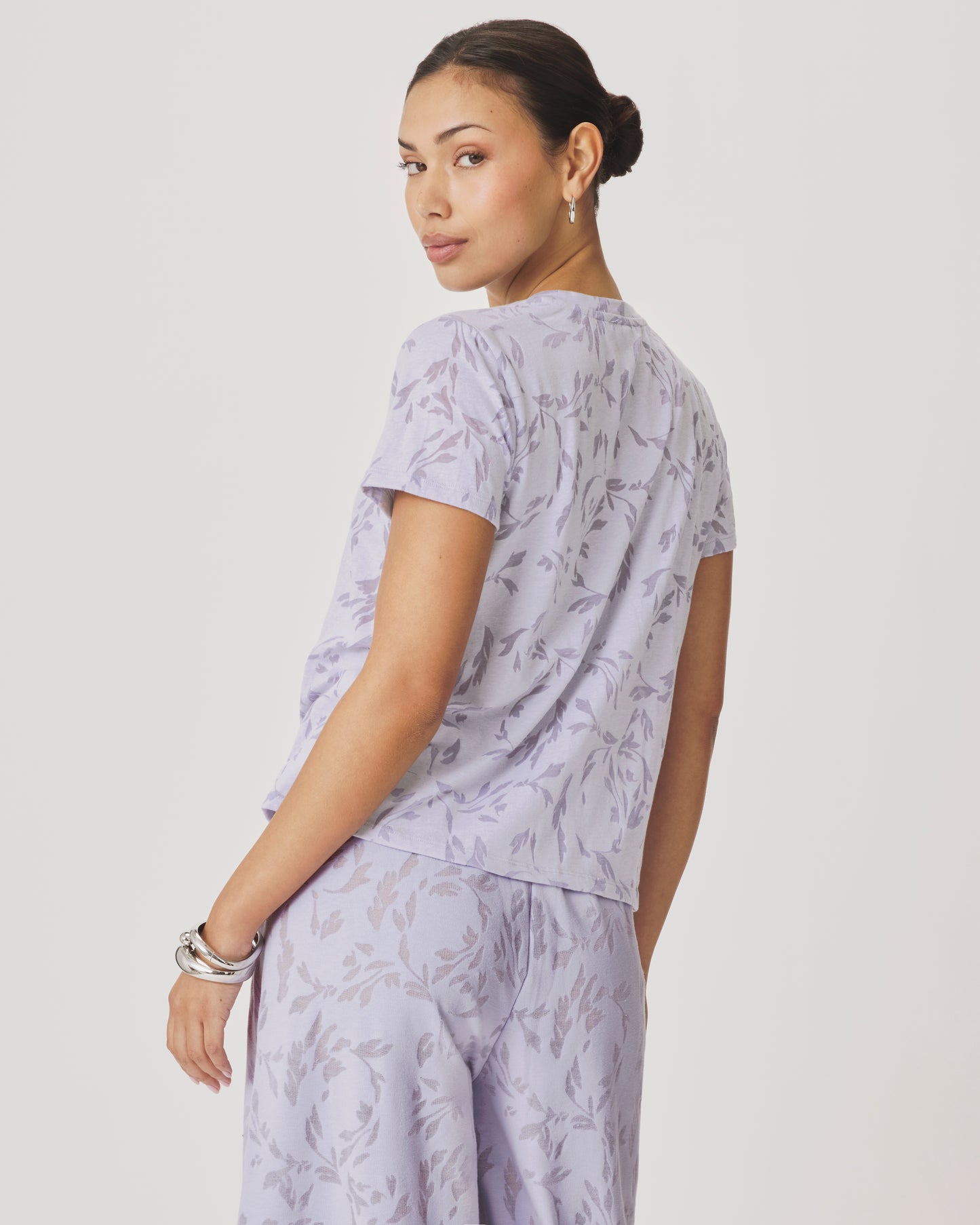 Splendid "Air" Burnout Tee - Lavender - Sizes: M L