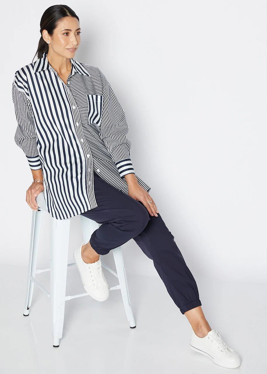 Philososphy    "Port Shirt"   -    Navy/White Stripe   -   Sizes:  16