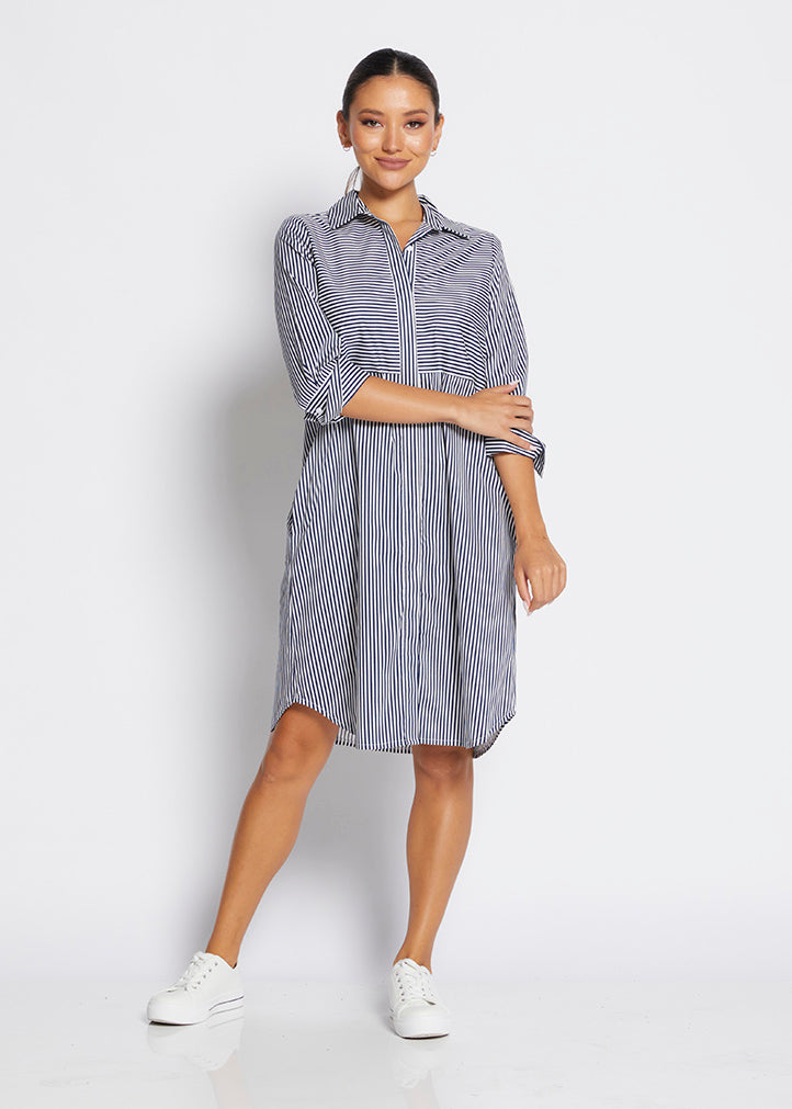 SALE   Philosophy    "Sierra Dress"   -   Navy/White   -   Sizes:  14