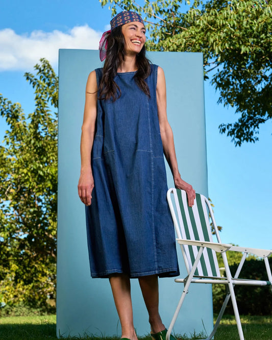 Alembika Ceci Swing Dress - Denim - Sizes: 8(0) 10(1) 12(2)