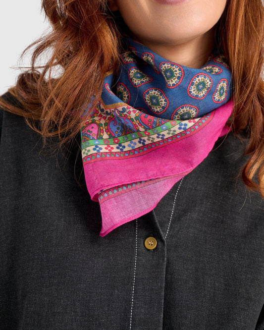 Alembika Annie Handkerchief Scarf - Navy - One Size