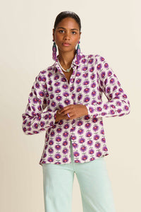 POM    "Milla Ecru Flower Blouse"   -   Sizes:  12(40)  14(42)