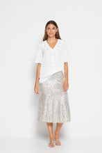 Load image into Gallery viewer, Philosophy  &quot;Mojito&quot; Sequin Skirt in Champagne - Sizes: 8
