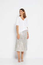 Load image into Gallery viewer, Philosophy  &quot;Mojito&quot; Sequin Skirt in Champagne - Sizes: 8
