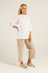 SALE  See Saw   Toffee/White Gingham Pant   -  Sizes:  12 16