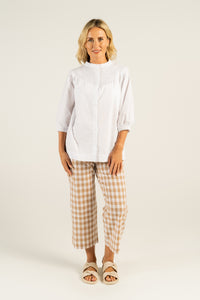 SALE  See Saw   Toffee/White Gingham Pant   -  Sizes:  12 16