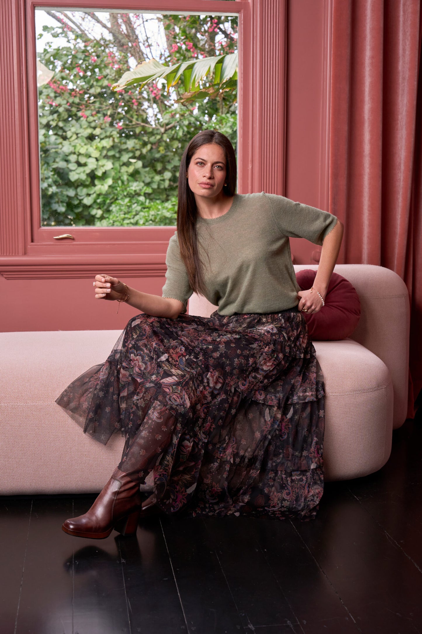 Loobie's Story "Lumira Tee" - Sage - Sizes: XS S M L XL