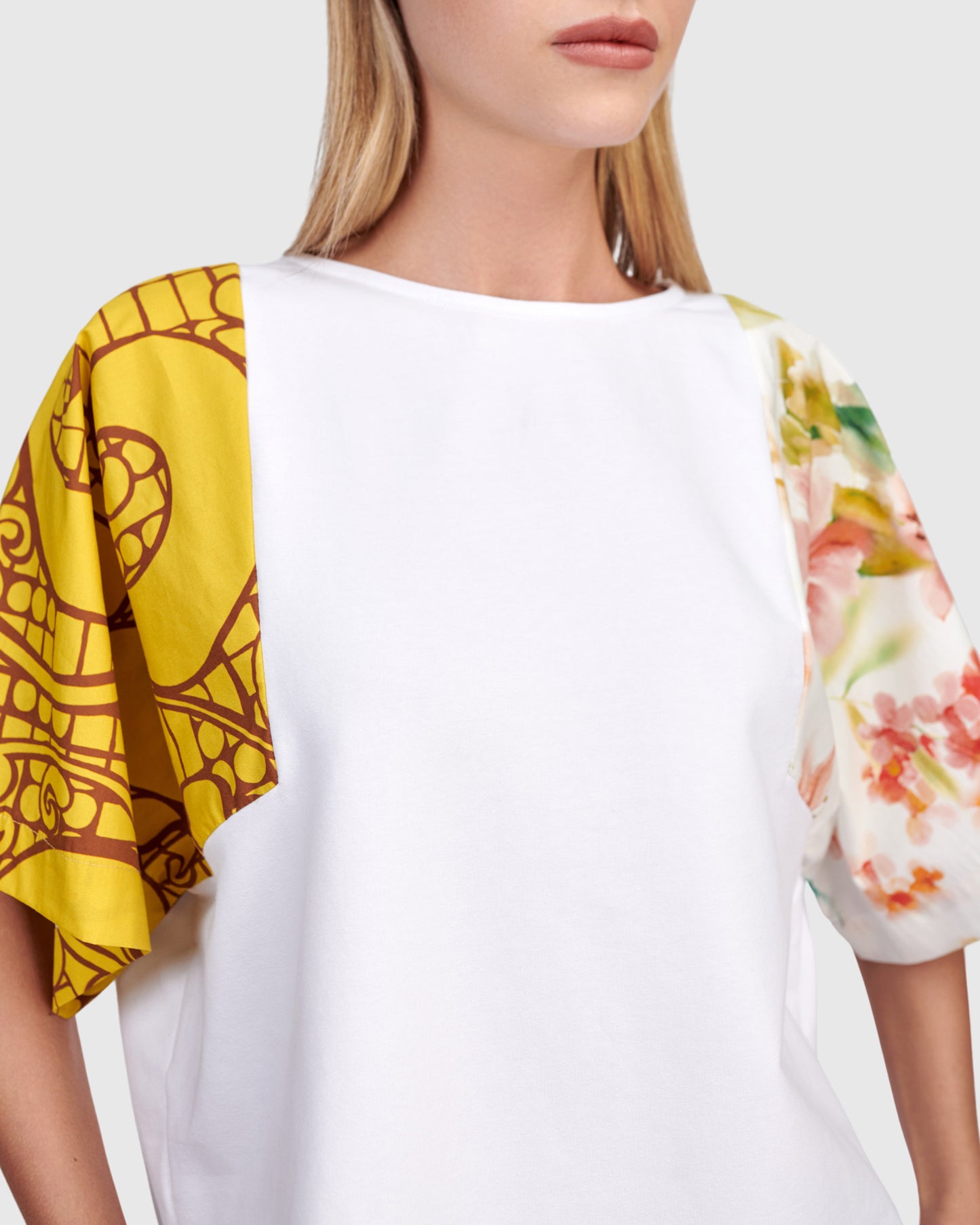 Alembika Mix Sleeve Top - Sizes: XS S