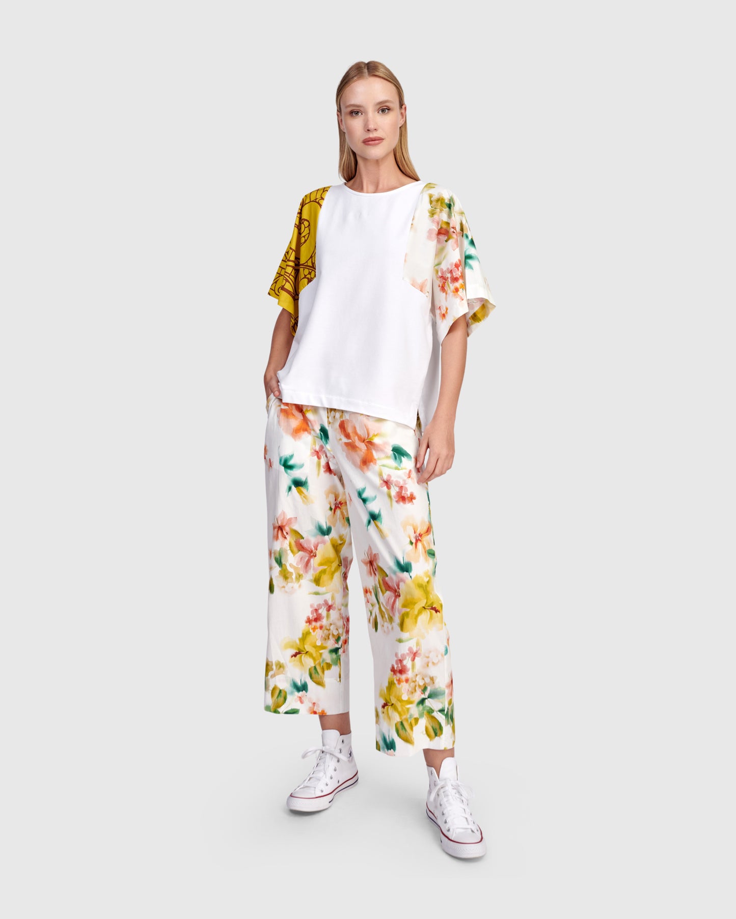 Alembika Mix Sleeve Top - Sizes: XS S