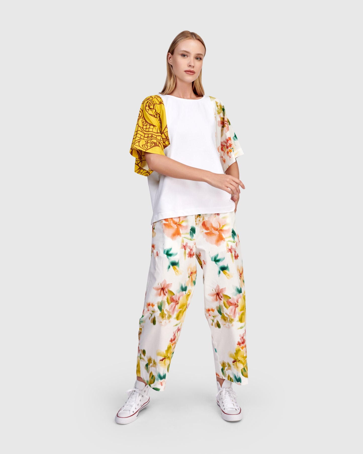 Alembika Mix Sleeve Top - Sizes: XS S