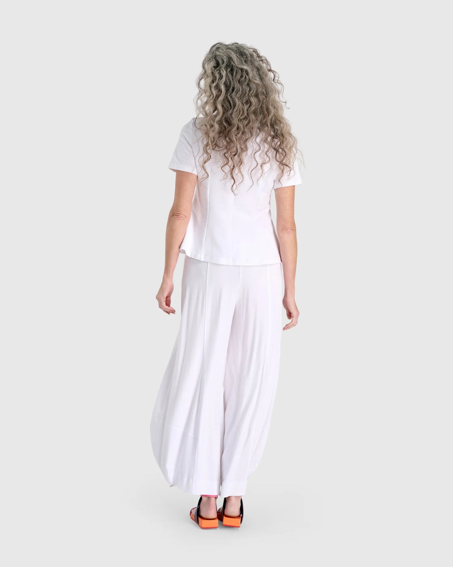 Alembika Essential Shaped Tee - White - Sizes: 10(1) 12(2)  16(4)