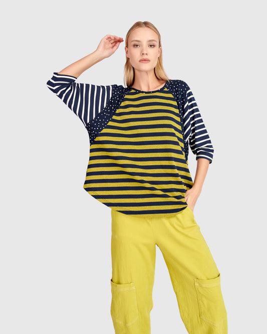 Alembika Multi Print Dolman Sleeve Top - Mix - Sizes: M L